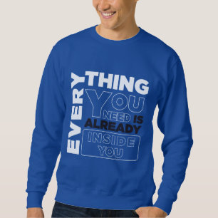 Typografi Sweat Shirt Lång Ärmad Tröja