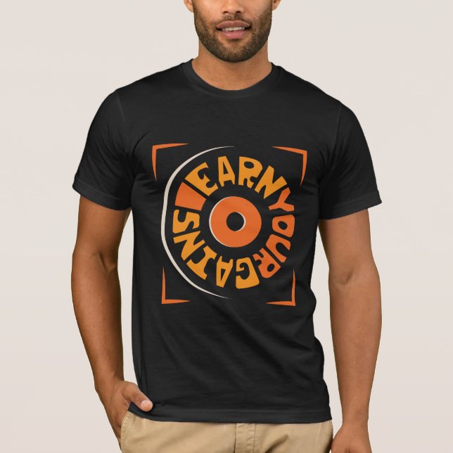 typografi T-shirt för Gym och Fitness (Framsida)
