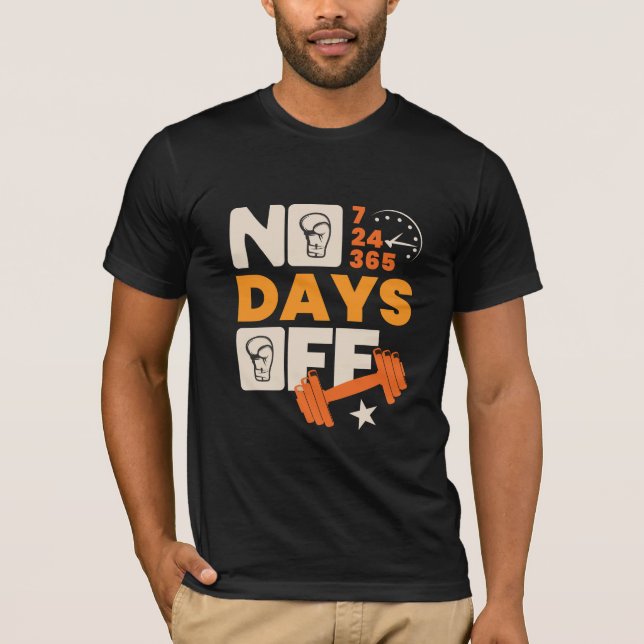 typografi T-shirt för Gym och Fitness (Framsida)