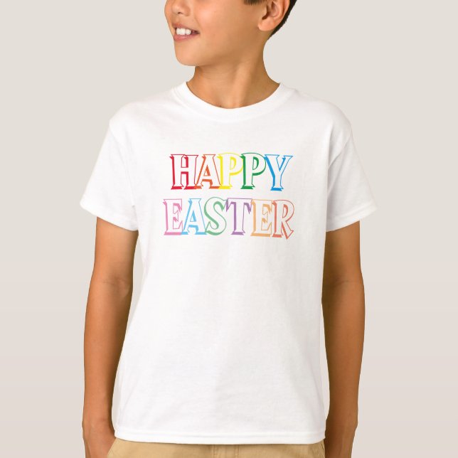 Typografi T-Shirt i Glad påsk (Framsida)