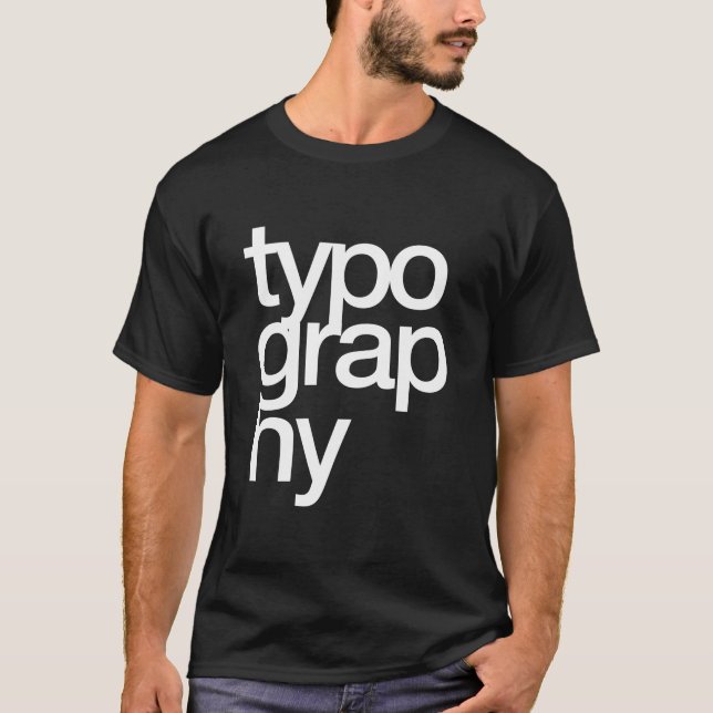 typografi tee shirt (Framsida)