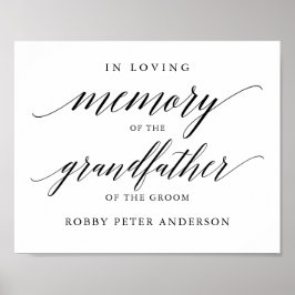 Typografi till minne av  bröllopsskylt minnesmärke poster