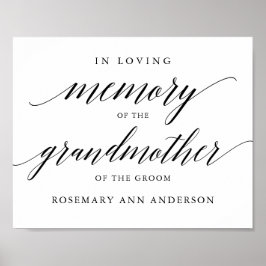 Typografi till minne av  bröllopsskylt minnesstund poster