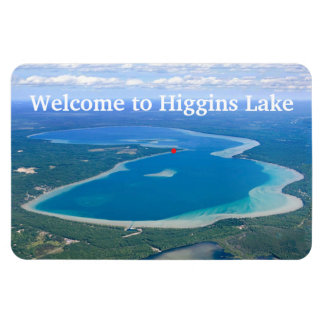 Typografi Välkommen till Higgins Lake Magnet