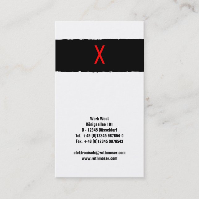 Typografi Visitkort (Framsida)