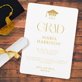 Typografi Vit och Guld Ingen fotoanmälan Meddelande
