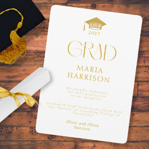 Typografi Vit och Guld Ingen fotoanmälan Meddelande