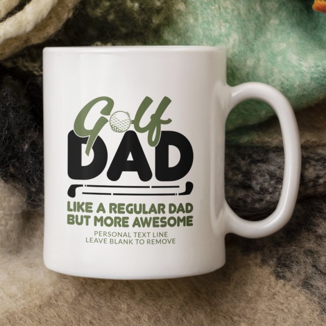 Typografiepunkt för trendigets Coola "GOLF PAPPA" Kaffemugg (Skapare uppladdad)