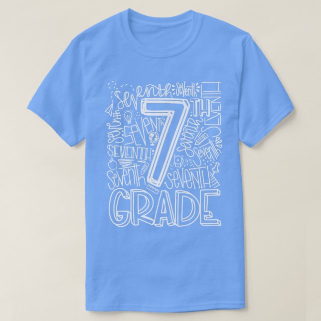 Typografigruppen 7:e sjunde Klass tillbaka till SC T Shirt (Design framsida)