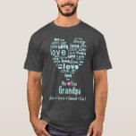 Typografikärlekhjärta "älskar vi dig" personligen tee shirt<br><div class="desc">Visa den speciella morfadern, pappan, unclen, sonen, maken eller någon i ditt liv, precis hur mycket de älskas med detta söta personligmanar bekläda. Please personifierar den med ditt egna texttillfälle-därmed eller klickar "skräddarsy den" knäppas för att gå till designverktyg, var du kan tillfoga text, ändrar stilsorten, textformatet, textfärgen, textpositioneringen och...</div>