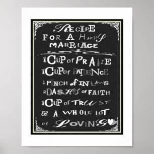 Typografirecept för affischtryck för lyckligt poster