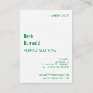 Typografische Visitenkarten Visitkort