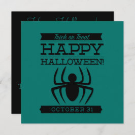 Typografisk återtro Halloween Inbjudningar