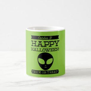 Typografisk återtro Halloween Kaffemugg