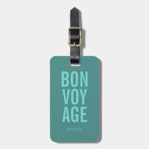 Typografisk blockera text, bon-resa bagagebricka