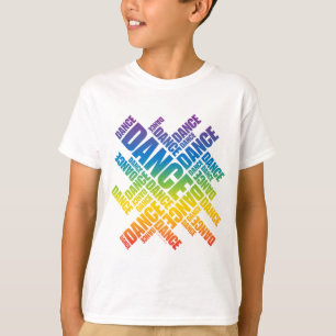 Typografisk dans (spectrumen) t-shirt