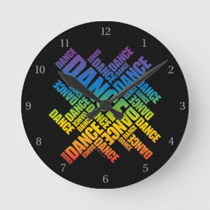 Typografisk Dansrunda klocka