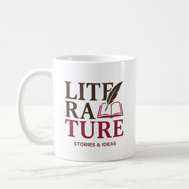 Typografisk design för engelsklärare kaffemugg (Vänster)