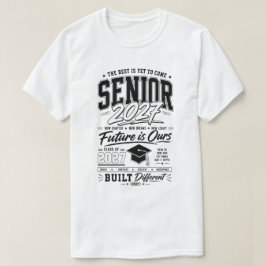 Typografisk design för examen som firar klassen t shirt