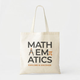 Typografisk design för matematiklärare tygkasse