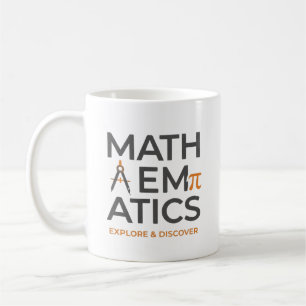 Typografisk design för mattelärare kaffemugg