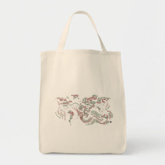 Typografisk design för totebag tygkasse