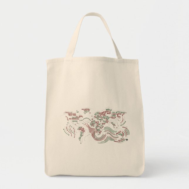 Typografisk design för totebag tygkasse (Framsidan)