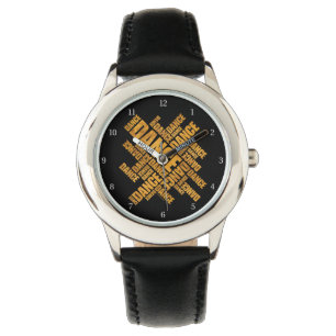Typografisk doft (rost) armur armbandsur