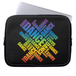 Typografisk dos (spektrum) laptop sleeve