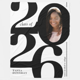 Typografisk Foto 2025 Examen Fleecefilt