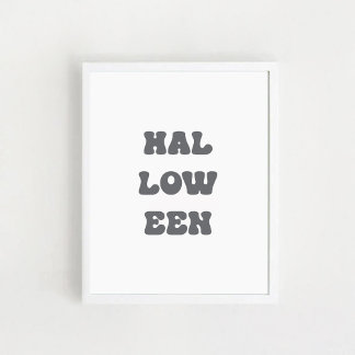 Typografisk Halloween-plakat Poster