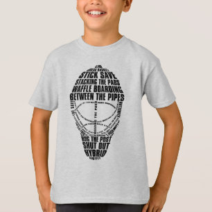Typografisk Hockey Goalie Mask T-Shirt