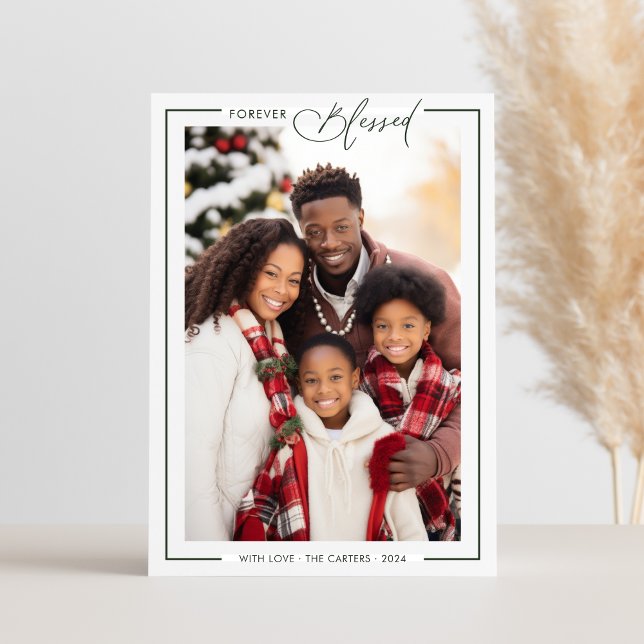 Typografisk julkort för evigt välsignad (Skapare uppladdad)