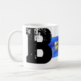 Typografisk kall rolig mugg för b-Monogram