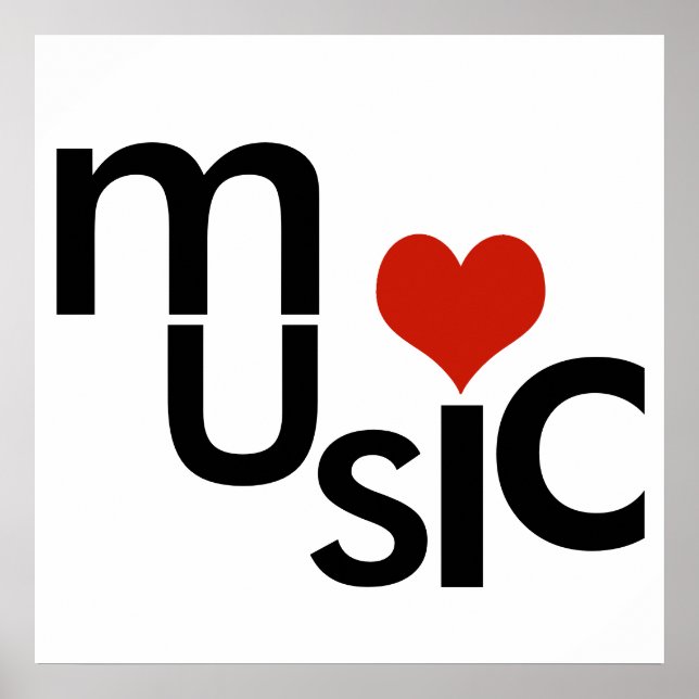 typografisk musikdesign poster (Framsidan)