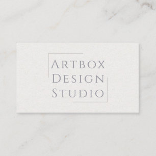 Typografisk Ris Papper Vit Visitkort