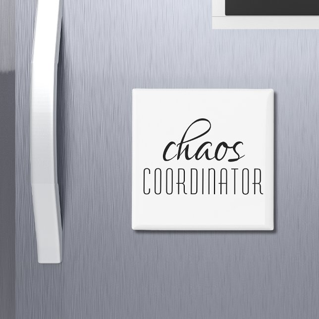 Typografisk text för Chaos-koordinator Magnet (Skapare uppladdad)