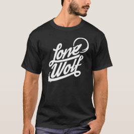 Typografisk utslagsplats för Lone varg T-shirt