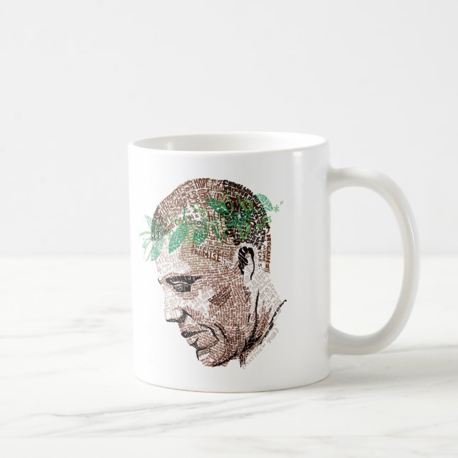 Typografiska Barack Obama Kaffemugg (Höger)