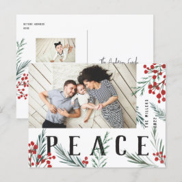 Typografiska botanicals Photo Peace Helg Vykort