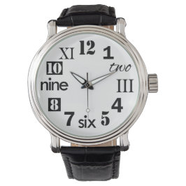 Typografiska Roligtens nummer Armbandsur