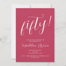 Typografiskript Magenta 50:e födelsedagen