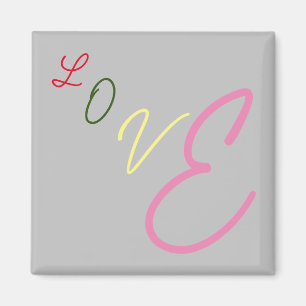 Typografiskt Kärlek Magnet