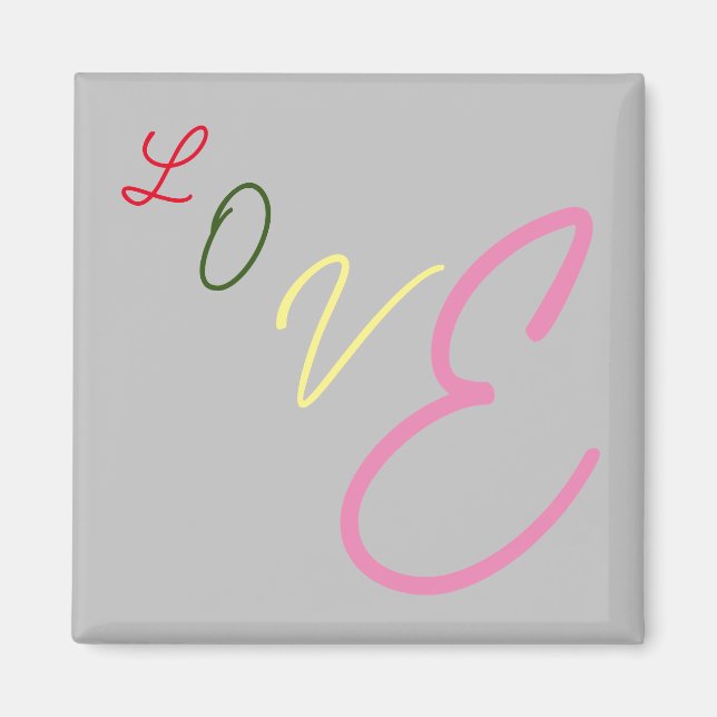 Typografiskt Kärlek Magnet (Framsidan)