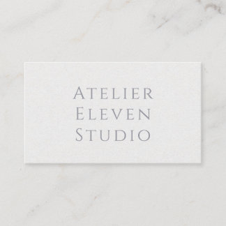 Typografiskt rispapper | Vit Visitkort