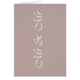 & Typography Beige Hälsningskort