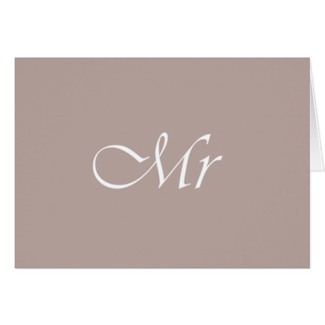 Typography Beige Hälsningskort (Framsidan Horizontal)