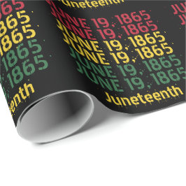 Typography Black History June 19 1865 Junttonde Presentpapper