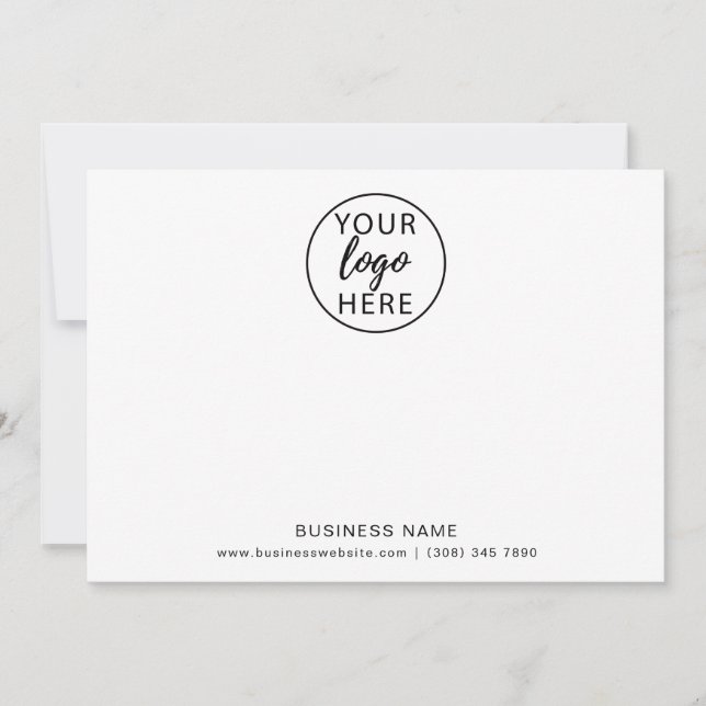 Typography Business Logo Tack Kort (Framsida)