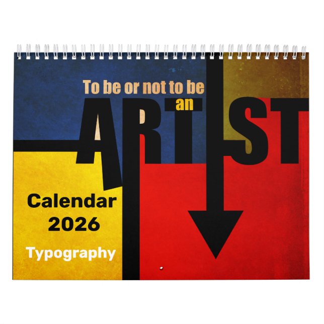 Typography Calendar Kalender (Omslag)